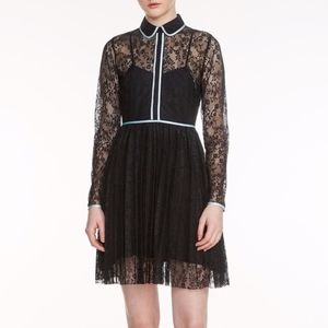 Maje Rabilo Floral Lace Shirtdress